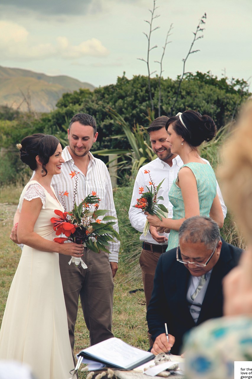 A New Zealand wedding on For the Love of George