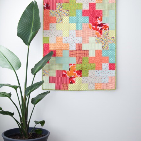 Plus quilt pattern tutorial free to download from For the Love of George
