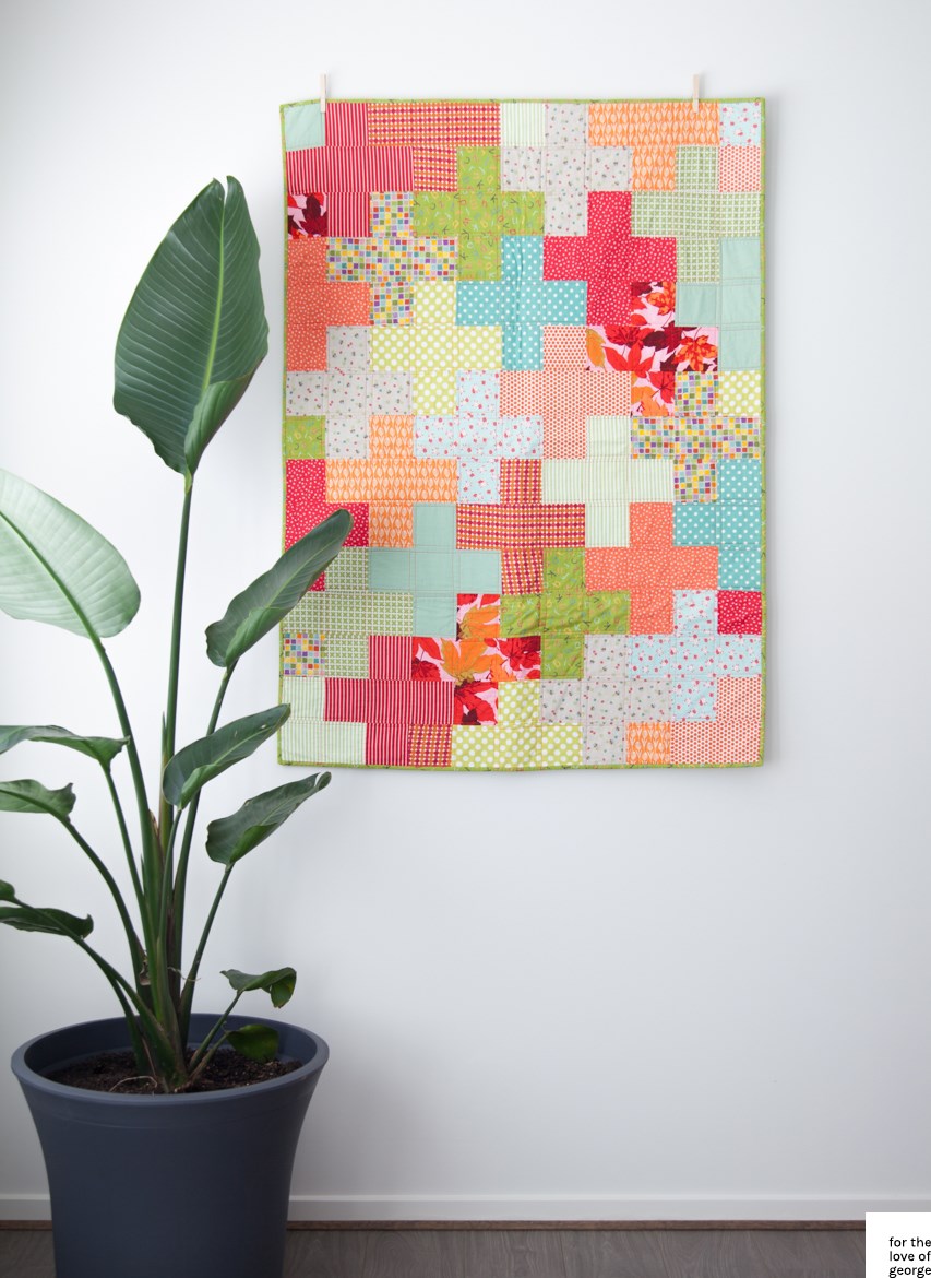 Plus quilt pattern tutorial free to download from For the Love of George