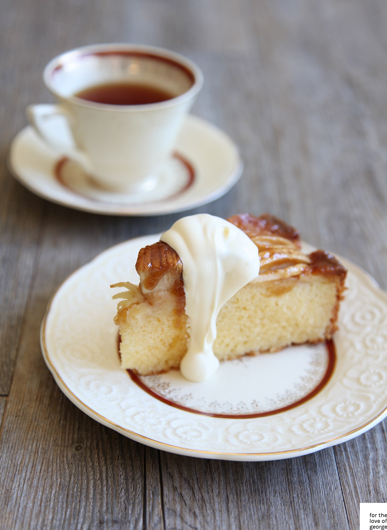 Apple Tea Cake recipe on For the Love of George